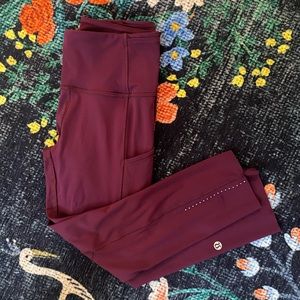 Lululemon fast and free cropped leggings